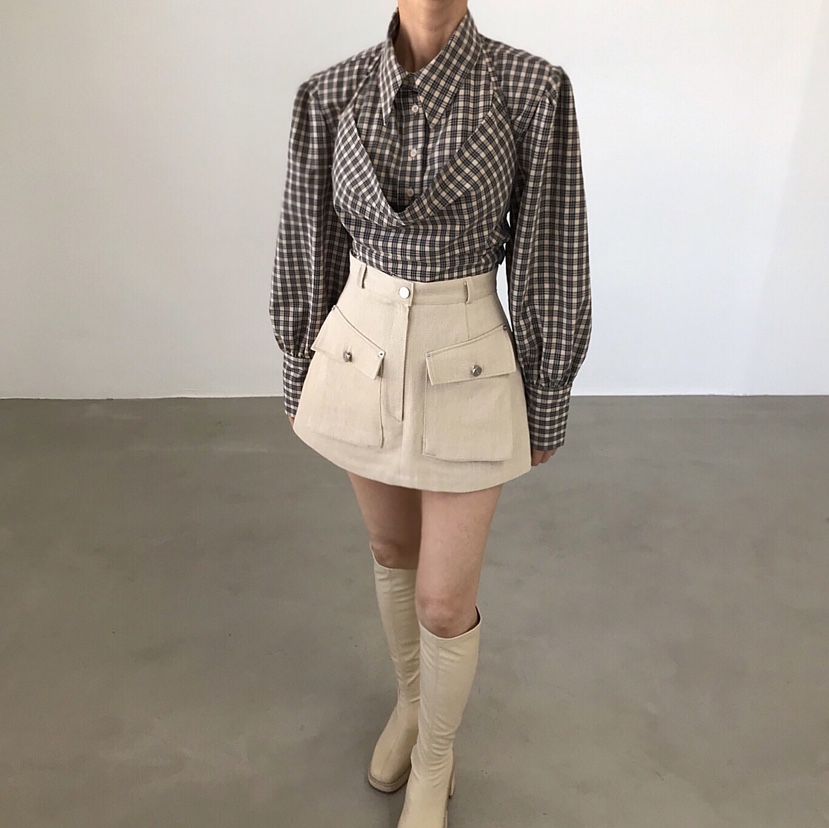 2TWO MOON韓國直郵㊣女裝新款真品時尚休閑襯衫蕾絲衫兩件套2TWO MOON襯衫/蕾絲衫