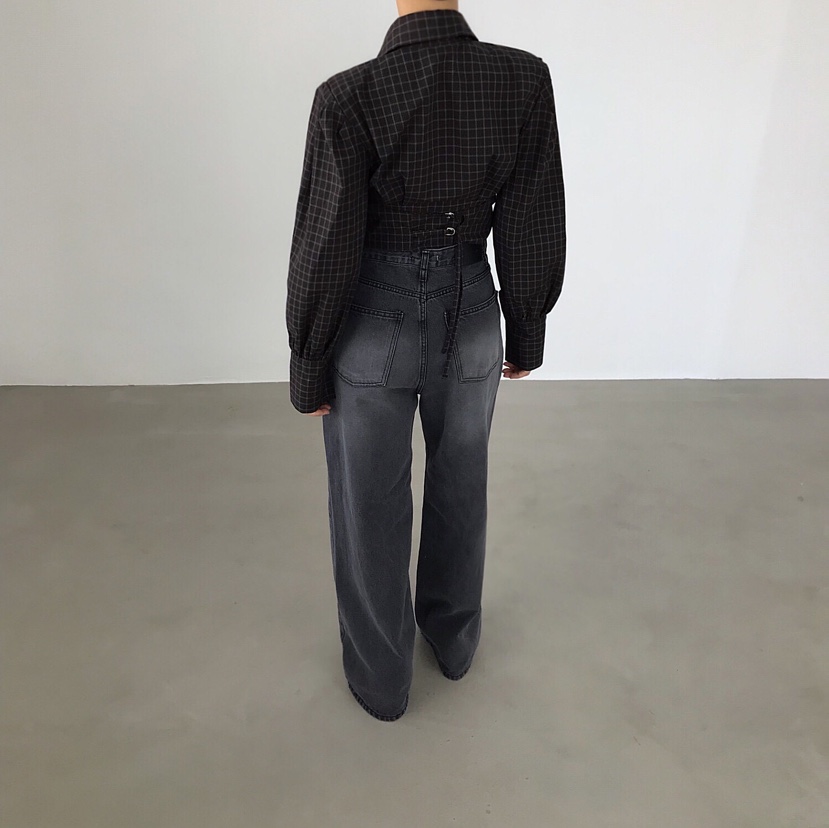 2TWO MOON韓國直郵㊣女裝新款真品時尚休閑襯衫蕾絲衫兩件套2TWO MOON襯衫/蕾絲衫