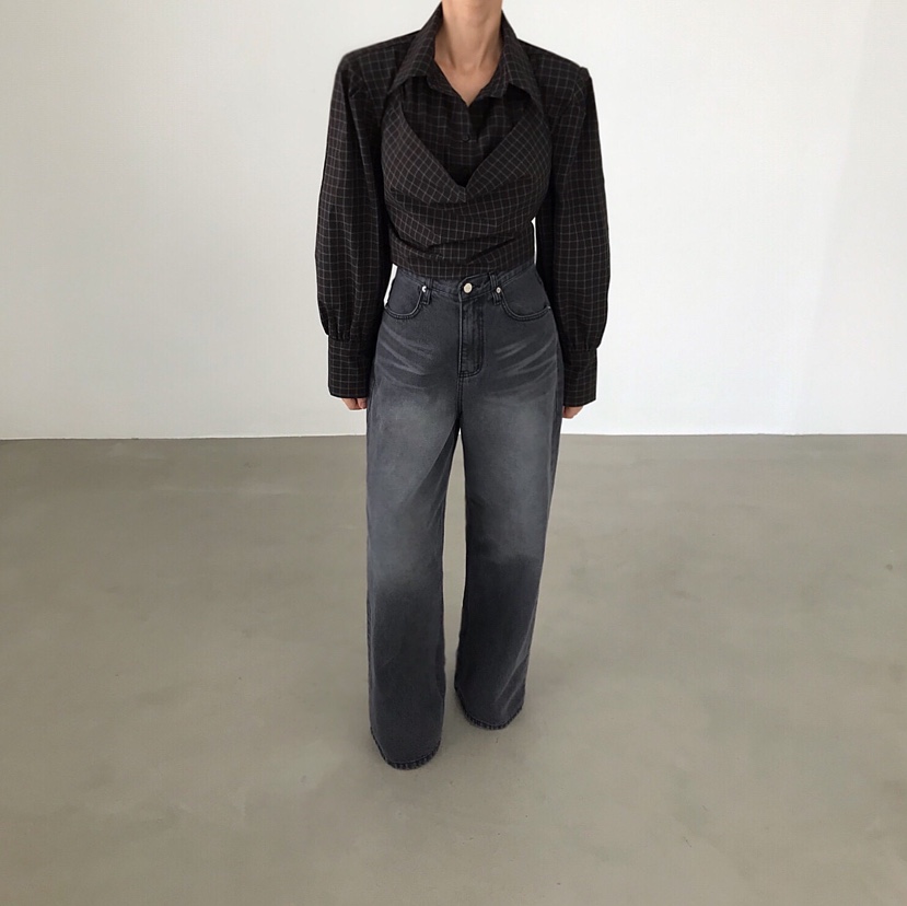 2TWO MOON韓國直郵㊣女裝新款真品時尚休閑襯衫蕾絲衫兩件套2TWO MOON襯衫/蕾絲衫