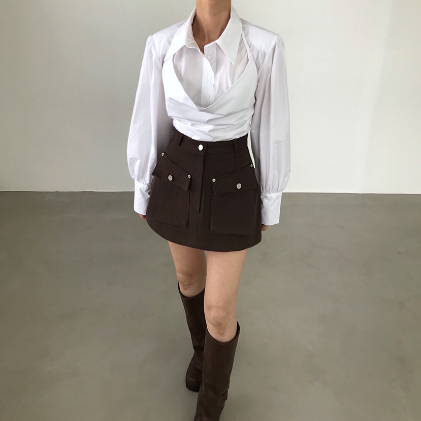 2TWO MOON韓國直郵㊣女裝新款真品時尚休閑襯衫蕾絲衫兩件套2TWO MOON襯衫/蕾絲衫
