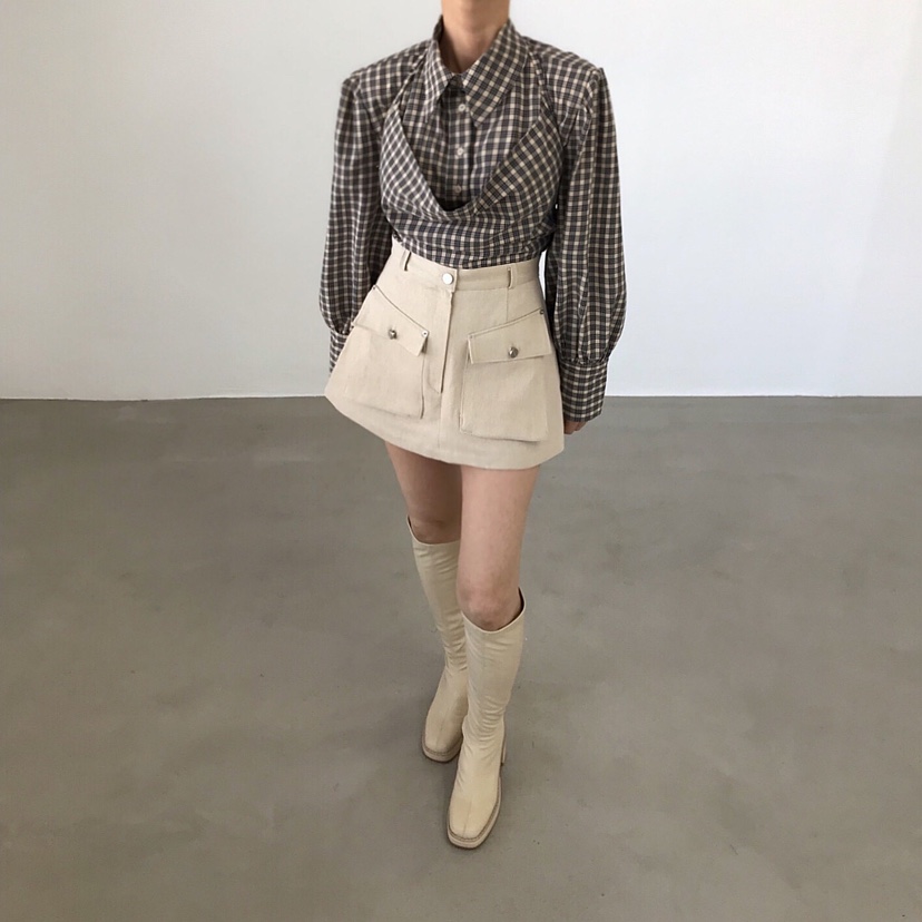2TWO MOON韓國直郵㊣女裝新款真品時尚休閑襯衫蕾絲衫兩件套2TWO MOON襯衫/蕾絲衫圖色1