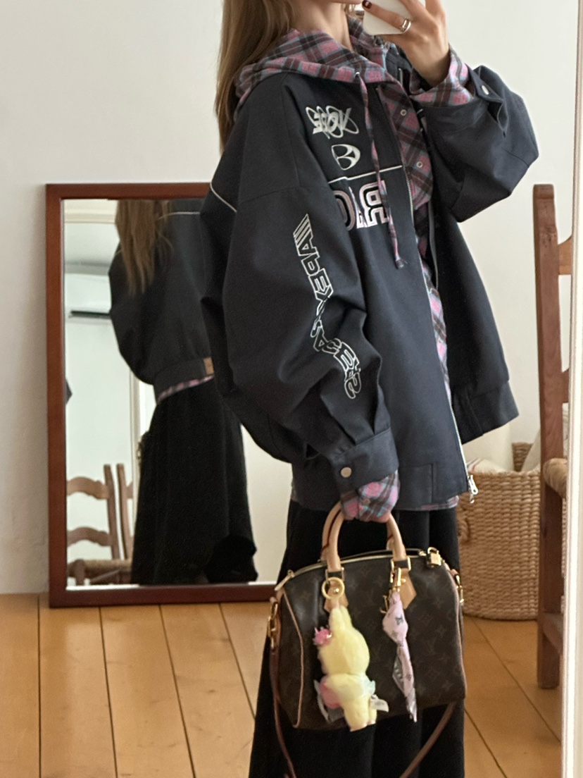 ZEROZERO東大門㊣實拍女裝新品25秋冬真品休閑熱賣夾克刺繡ZEROZERO夾克
