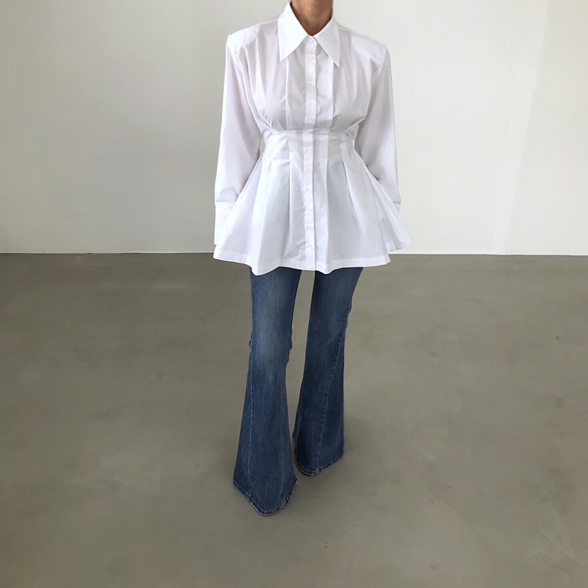 2TWO MOON韓國直郵㊣女裝新款職業推薦真品25秋冬襯衫蕾絲衫2TWO MOON襯衫/蕾絲衫