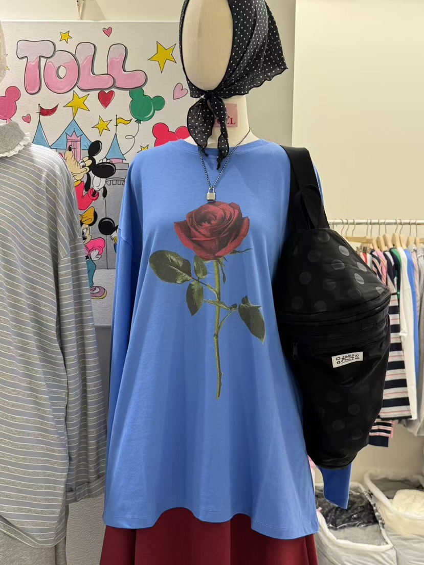 TOLL東大門㊣直郵女裝新品休閑熱賣25秋冬時尚真品推薦長袖T恤TOLL長袖T恤