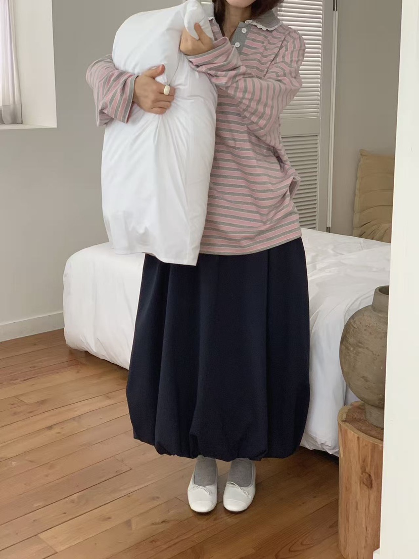 TOLL東大門㊣代購女裝新品推薦真品25秋冬職業長袖T恤可愛的TOLL長袖T恤