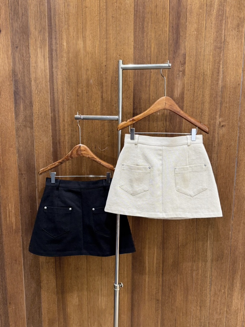 2TWO MOON韓國直郵㊣女士新品時尚職業熱賣25秋冬短裙口袋2TWO MOON短裙