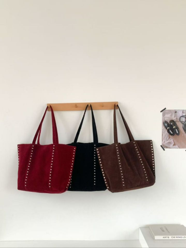 TROUVAILLE東大門㊣實拍女裝新品真品休閑單肩斜跨包絨面革TROUVAILLE單肩/斜跨包