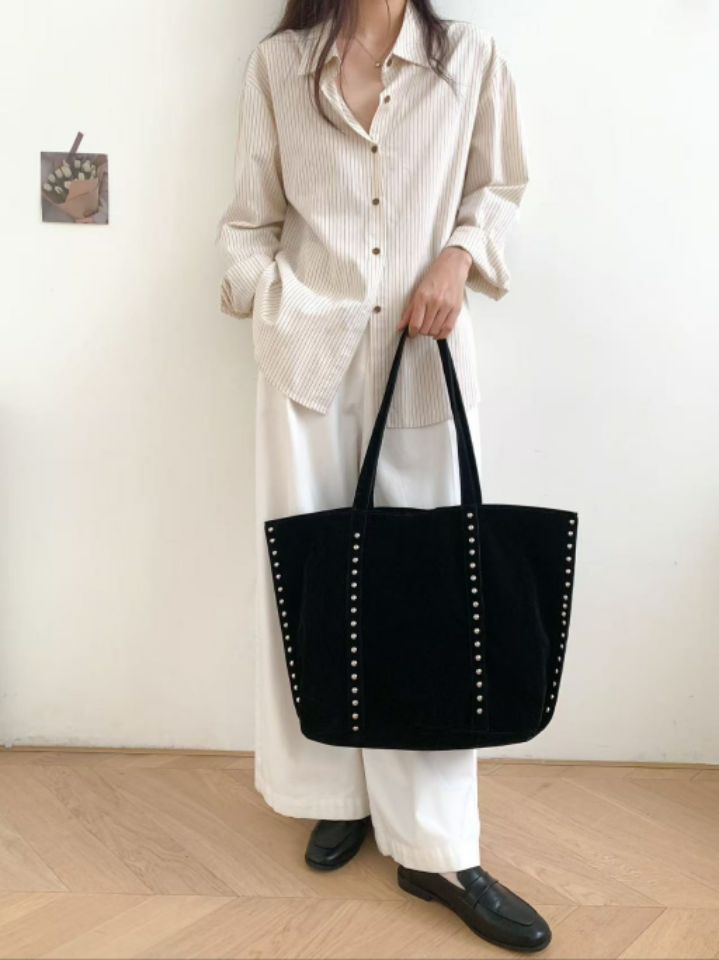 TROUVAILLE東大門㊣實拍女裝新品真品休閑單肩斜跨包絨面革TROUVAILLE單肩/斜跨包
