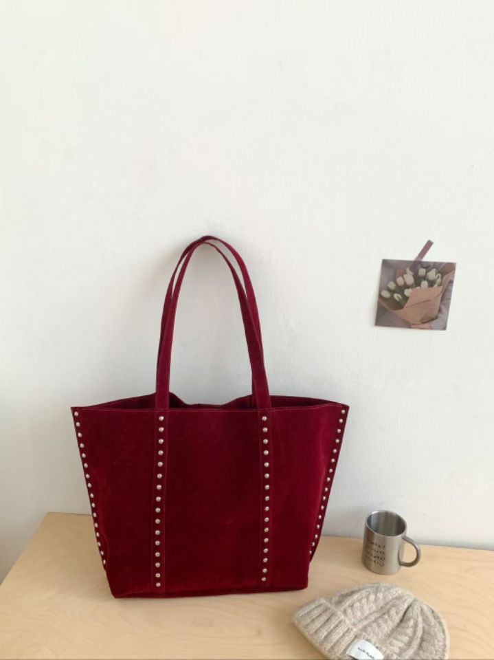 TROUVAILLE東大門㊣實拍女裝新品真品休閑單肩斜跨包絨面革TROUVAILLE單肩/斜跨包圖色3