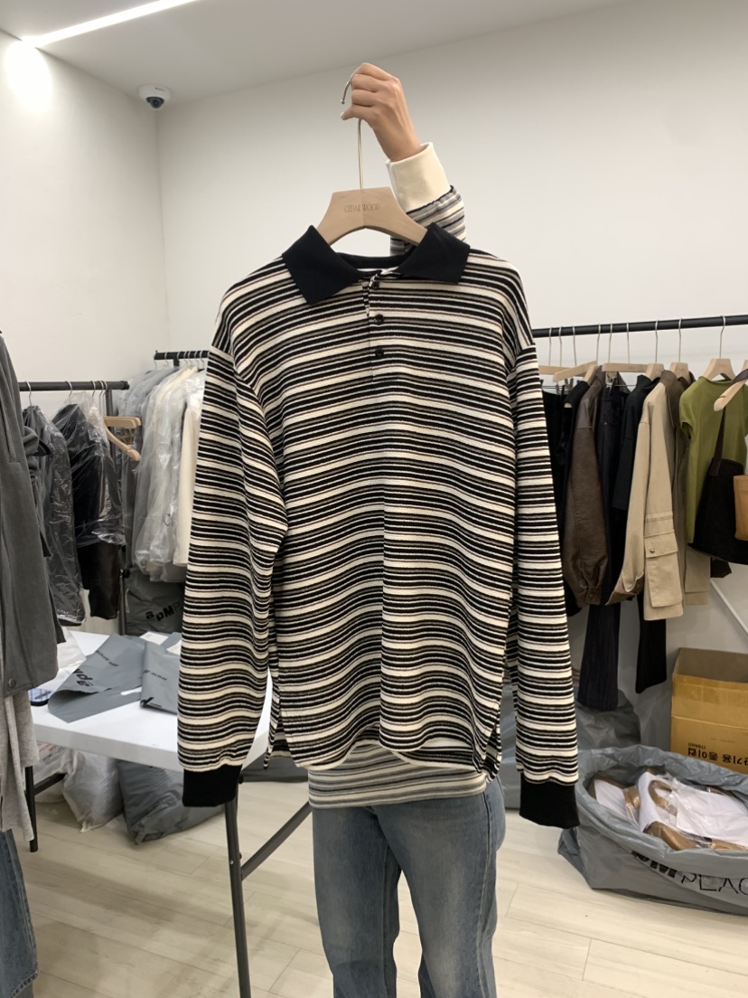 CEDARWOOD韓國直郵㊣女士新品25秋冬職業休閑真品時尚長袖T恤CEDARWOOD長袖T恤圖色3