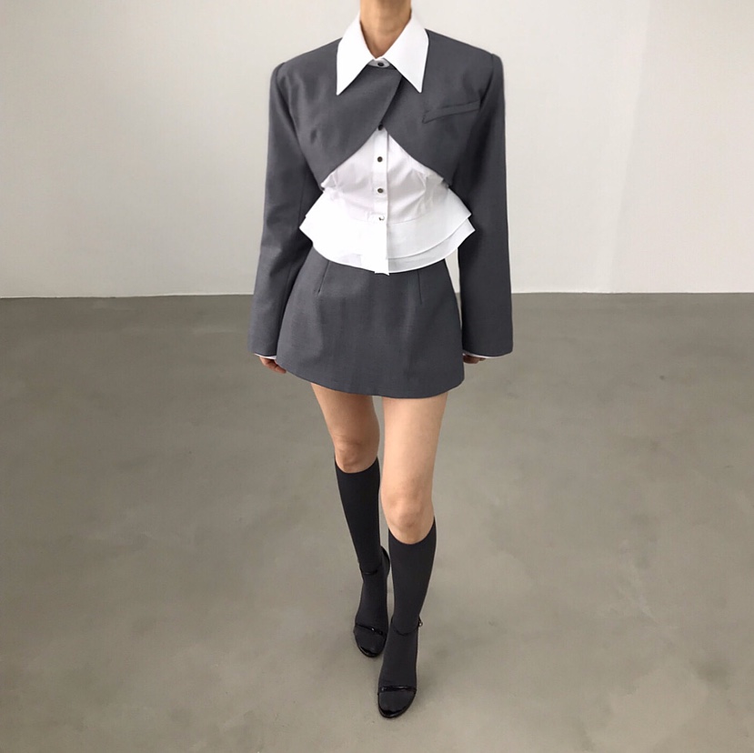 2TWO MOON東大門㊣代購女裝新款休閑25秋冬真品人氣時尚夾克2TWO MOON夾克