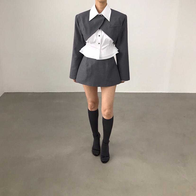 2TWO MOON東大門㊣代購女裝新款休閑25秋冬真品人氣時尚夾克2TWO MOON夾克