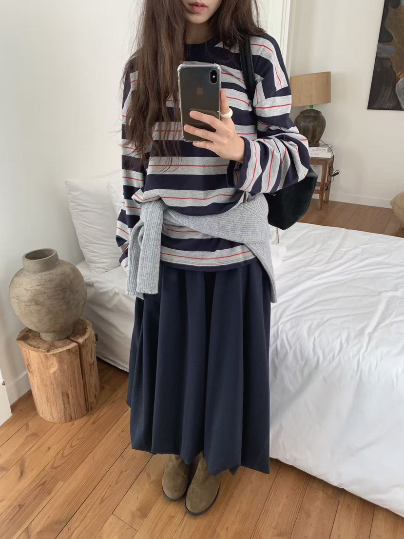 TOLL韓國直郵㊣女士新款熱賣人氣職業真品時尚休閑推薦長袖T恤TOLL長袖T恤