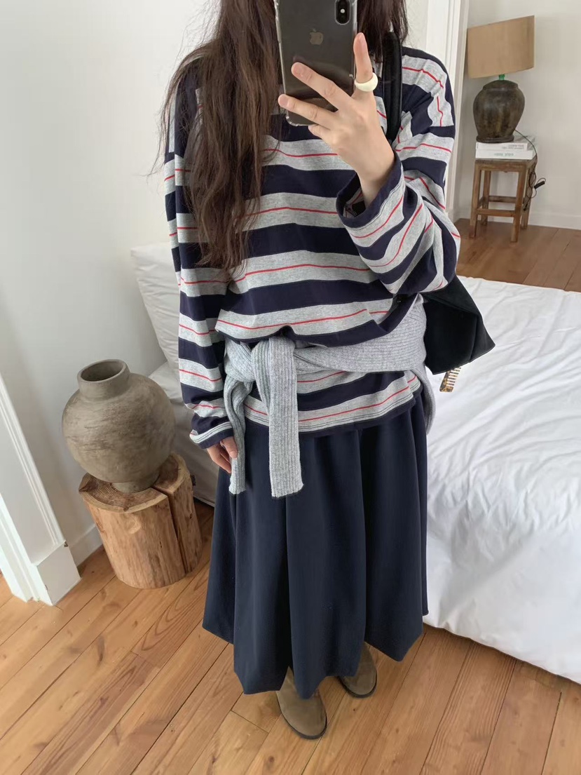 TOLL韓國直郵㊣女士新款熱賣人氣職業真品時尚休閑推薦長袖T恤TOLL長袖T恤