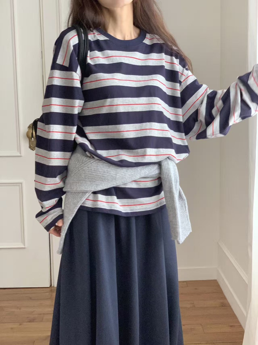 TOLL韓國直郵㊣女士新款熱賣人氣職業真品時尚休閑推薦長袖T恤TOLL長袖T恤