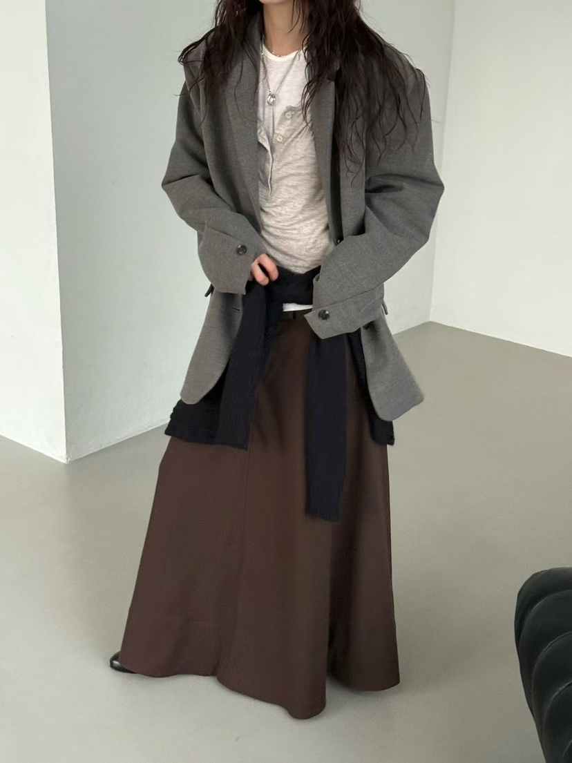 MINIMUZE東大門㊣代購女士新品人氣25秋冬熱賣推薦時尚長裙MINIMUZE長裙