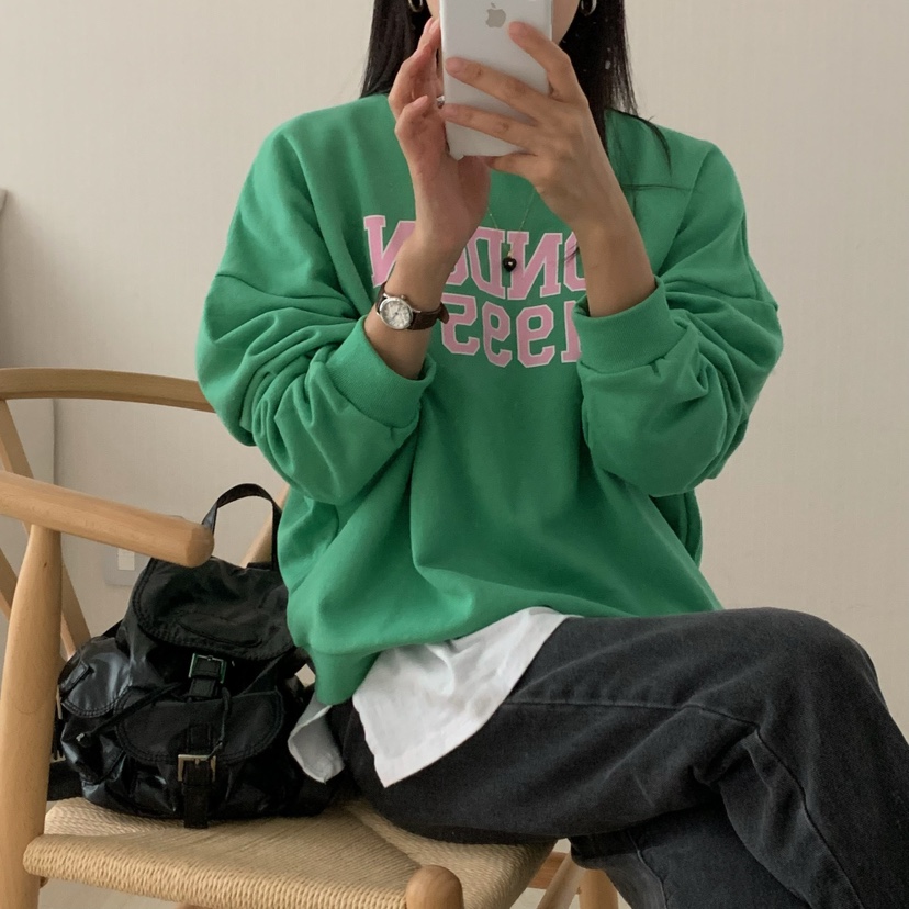 HELLO JINI東大門㊣直郵女士新款職業熱賣真品人氣25秋冬衛衣HELLO JINI衛衣