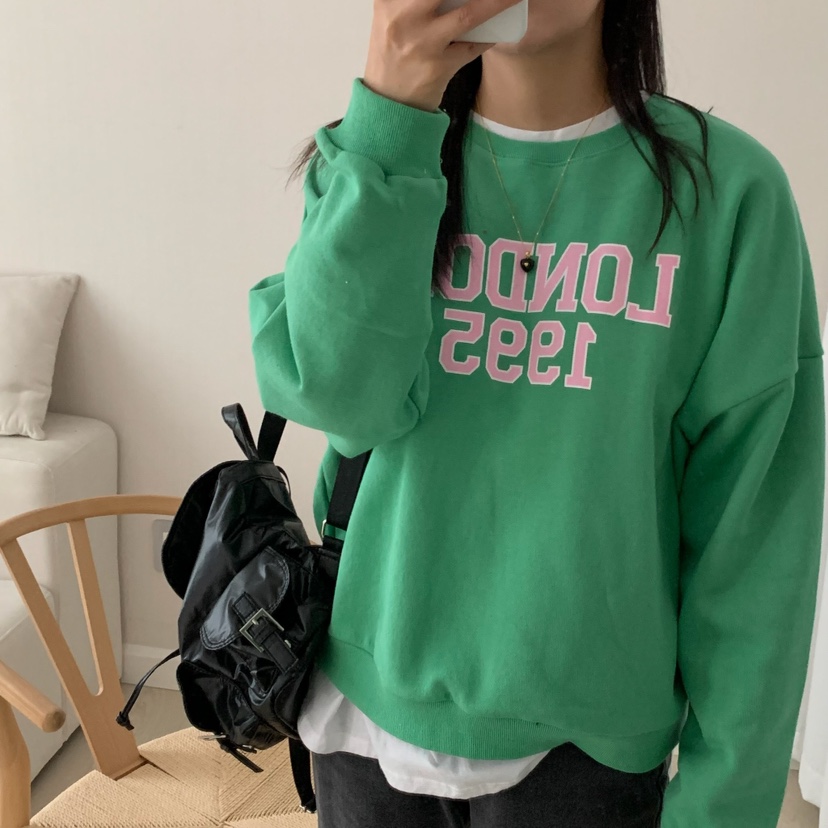 HELLO JINI東大門㊣直郵女士新款職業熱賣真品人氣25秋冬衛衣HELLO JINI衛衣