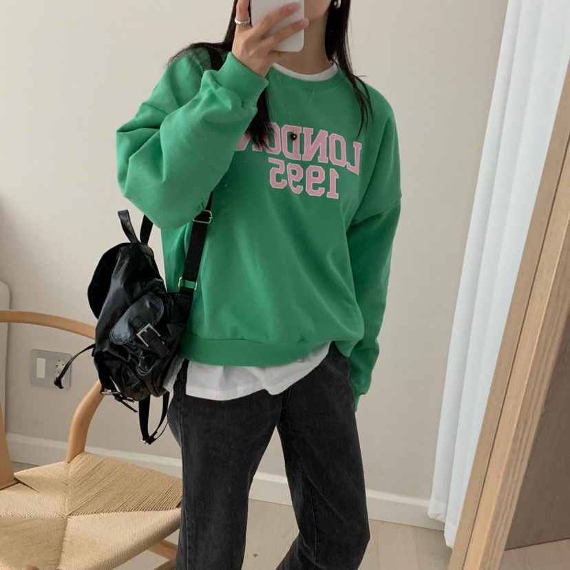 HELLO JINI東大門㊣直郵女士新款職業熱賣真品人氣25秋冬衛衣HELLO JINI衛衣