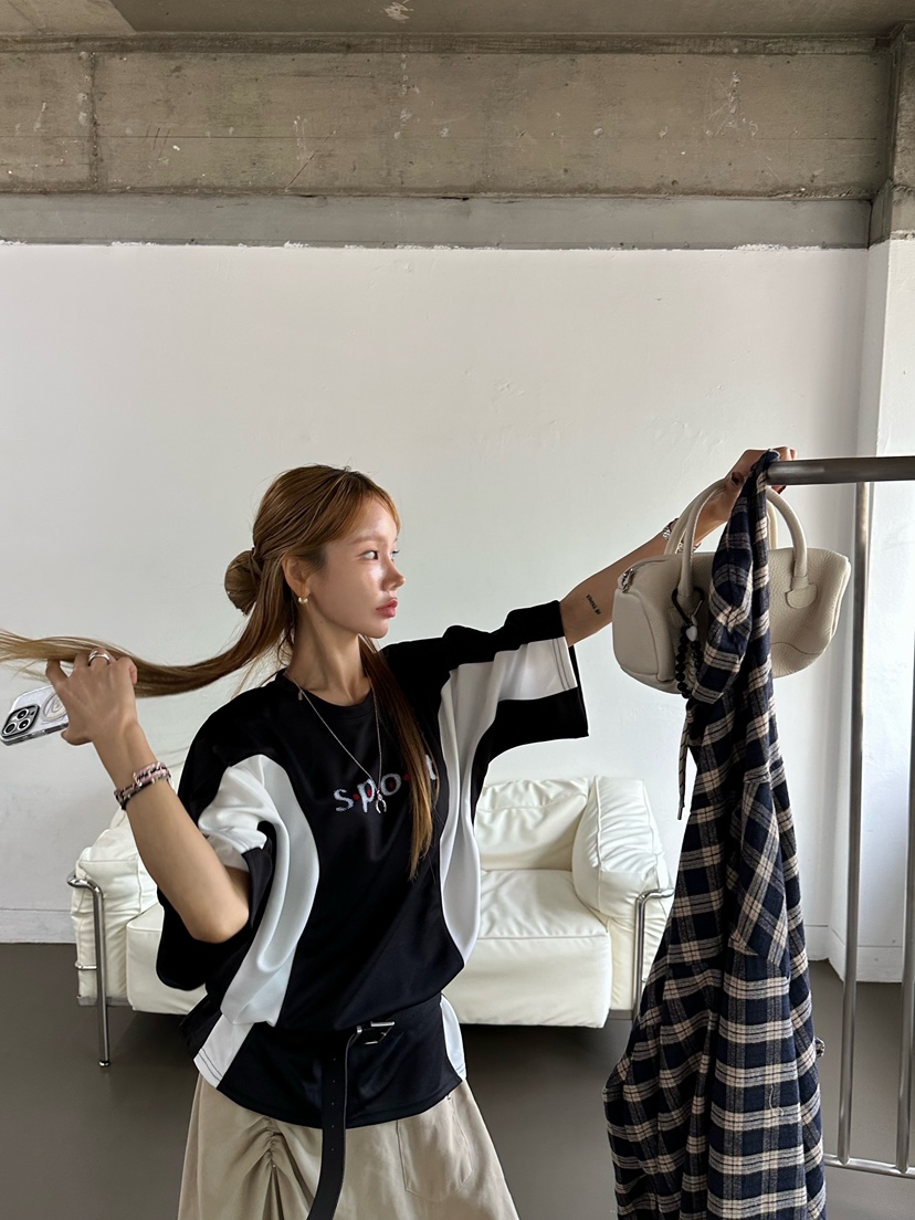 ZEROZERO韓國代購㊣女裝新品25秋冬職業真品熱賣時尚推薦T恤ZEROZEROT恤圖色3