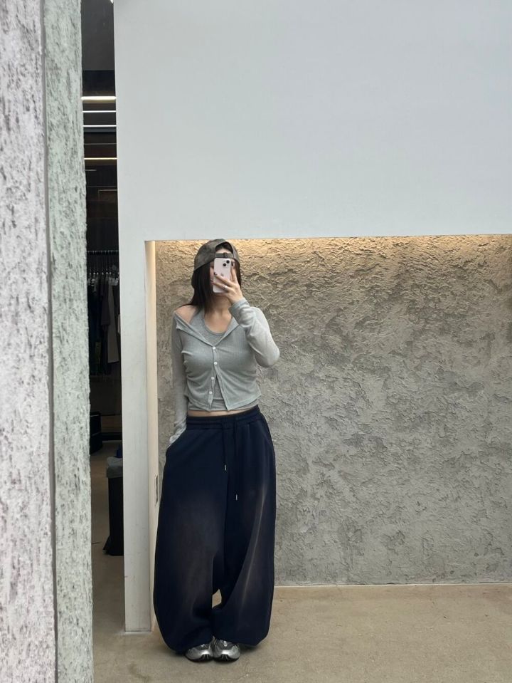 HESTORY韓國直郵㊣女裝新款人氣推薦休閑休閑褲男女同款毛絨HESTORY休閑褲