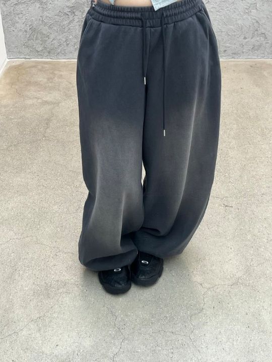 HESTORY韓國直郵㊣女裝新款人氣推薦休閑休閑褲男女同款毛絨HESTORY休閑褲