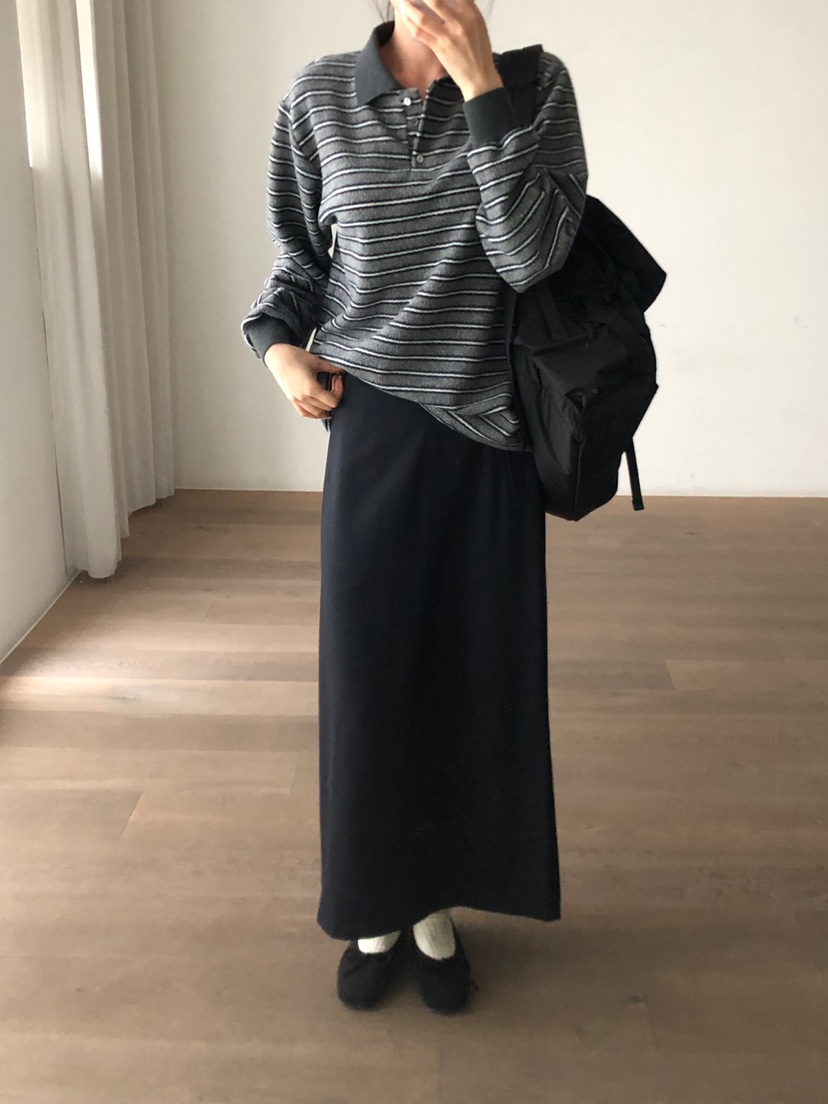 THE EYL韓國直郵㊣女裝新款人氣推薦熱賣25秋冬時尚休閑長裙THE EYL長裙