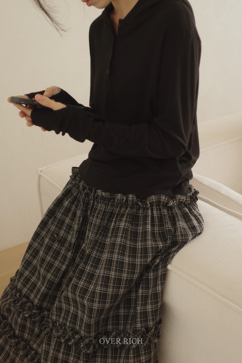 OVER RICH東大門㊣代購女裝新款真品職業25秋冬半身裙中短裙OVER RICH半身裙/中短裙