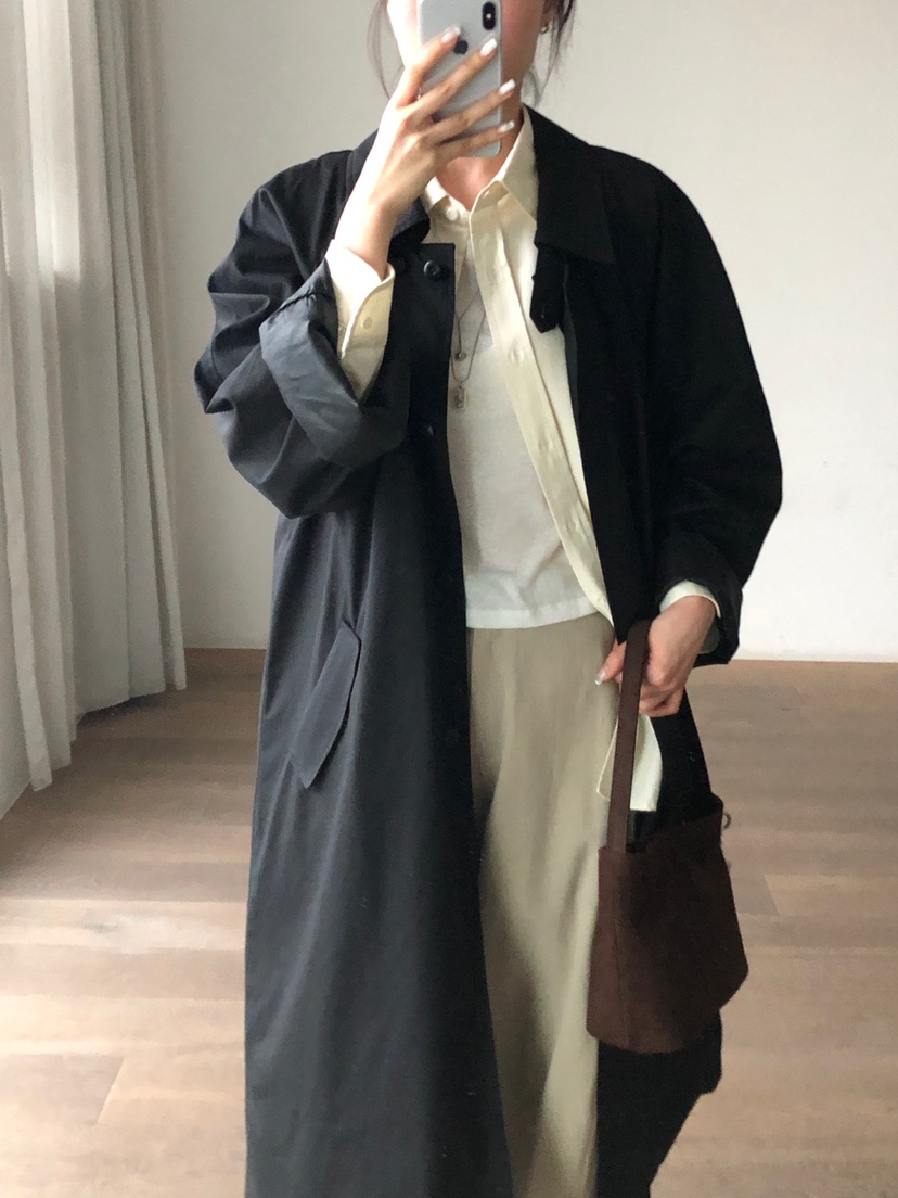 THE EYL東大門㊣代購女裝新款休閑推薦職業25秋冬長款風衣THE EYL長款風衣