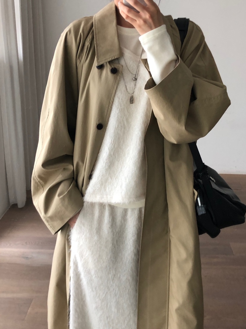 THE EYL東大門㊣代購女裝新款休閑推薦職業25秋冬長款風衣THE EYL長款風衣