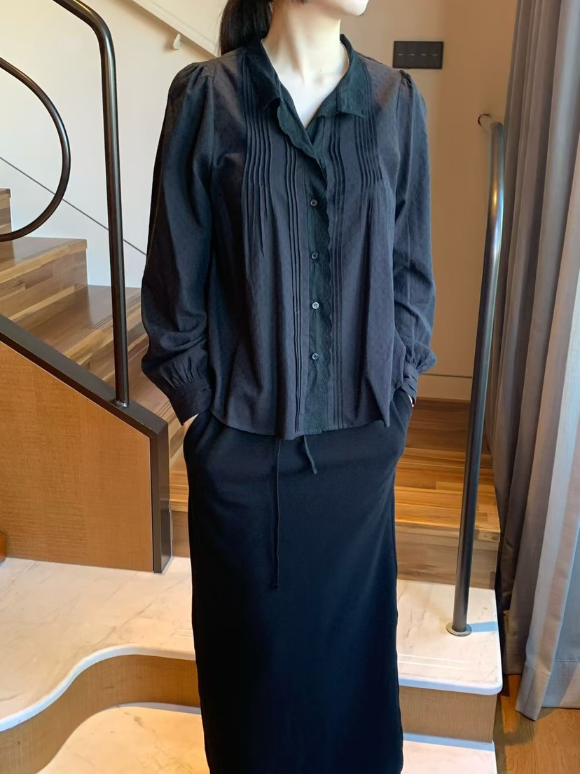 TAF東大門㊣直郵女士新款人氣職業真品25秋冬推薦襯衫蕾絲衫TAF襯衫/蕾絲衫