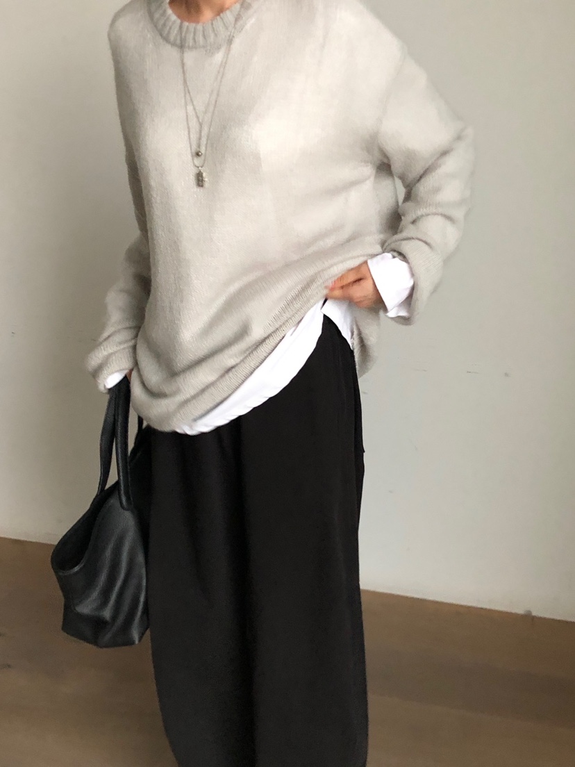 THE EYL東大門㊣直郵女裝新款推薦25秋冬職業針織衫馬海毛THE EYL針織衫