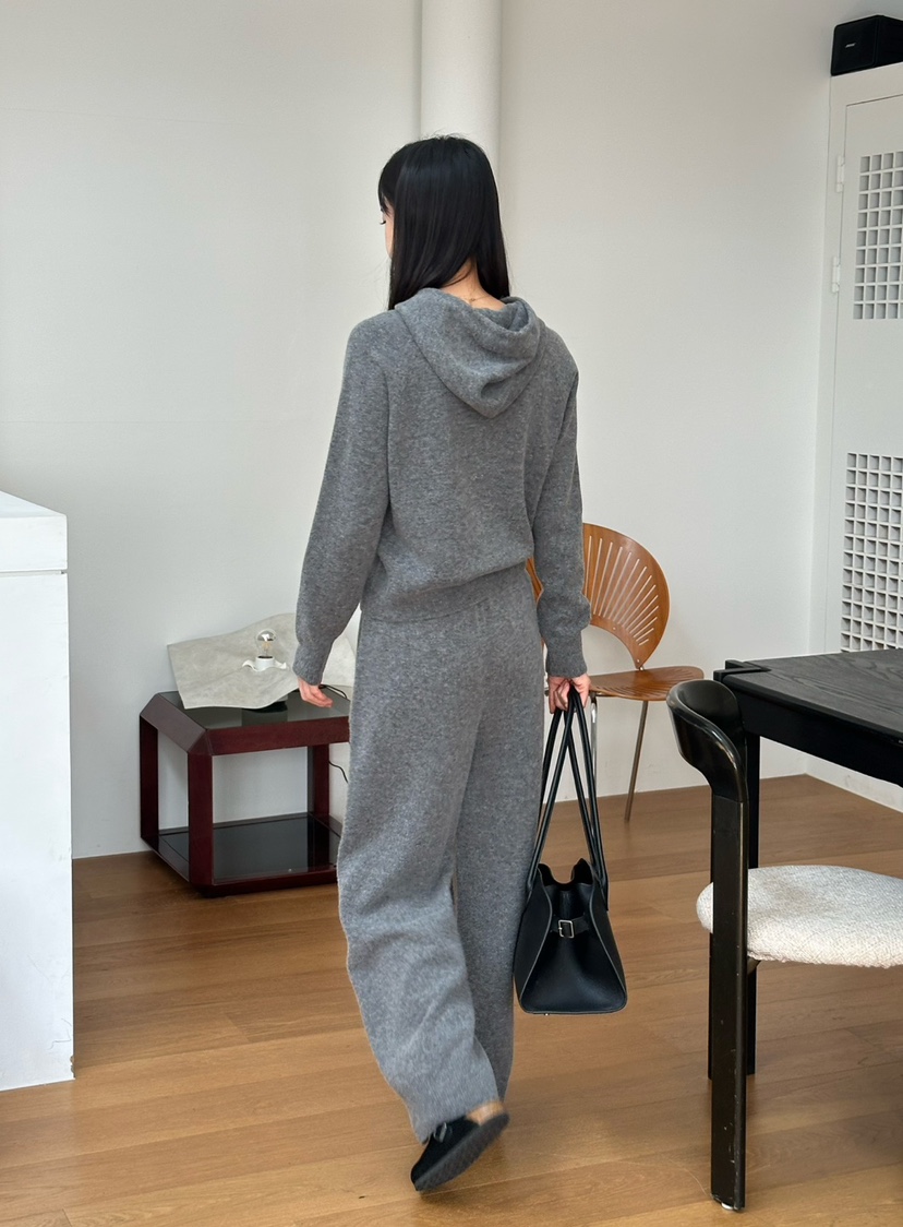 LE VASE東大門㊣代購女士新款推薦時尚真品針織衫拉鏈連帽LE VASE針織衫