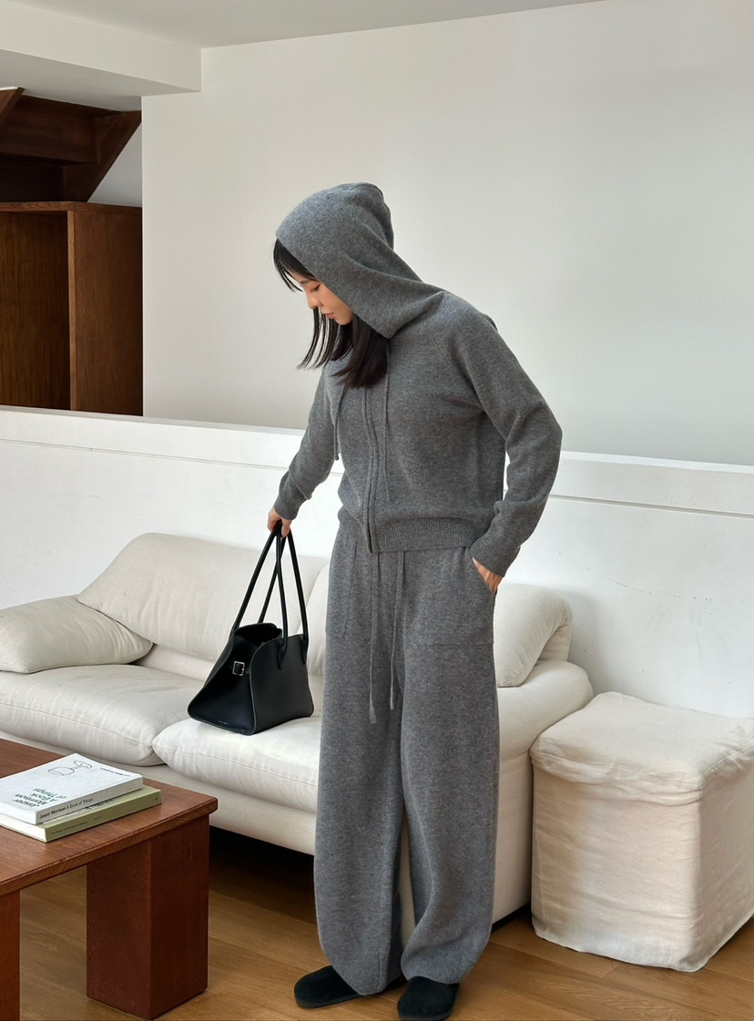 LE VASE東大門㊣代購女士新款推薦時尚真品針織衫拉鏈連帽LE VASE針織衫