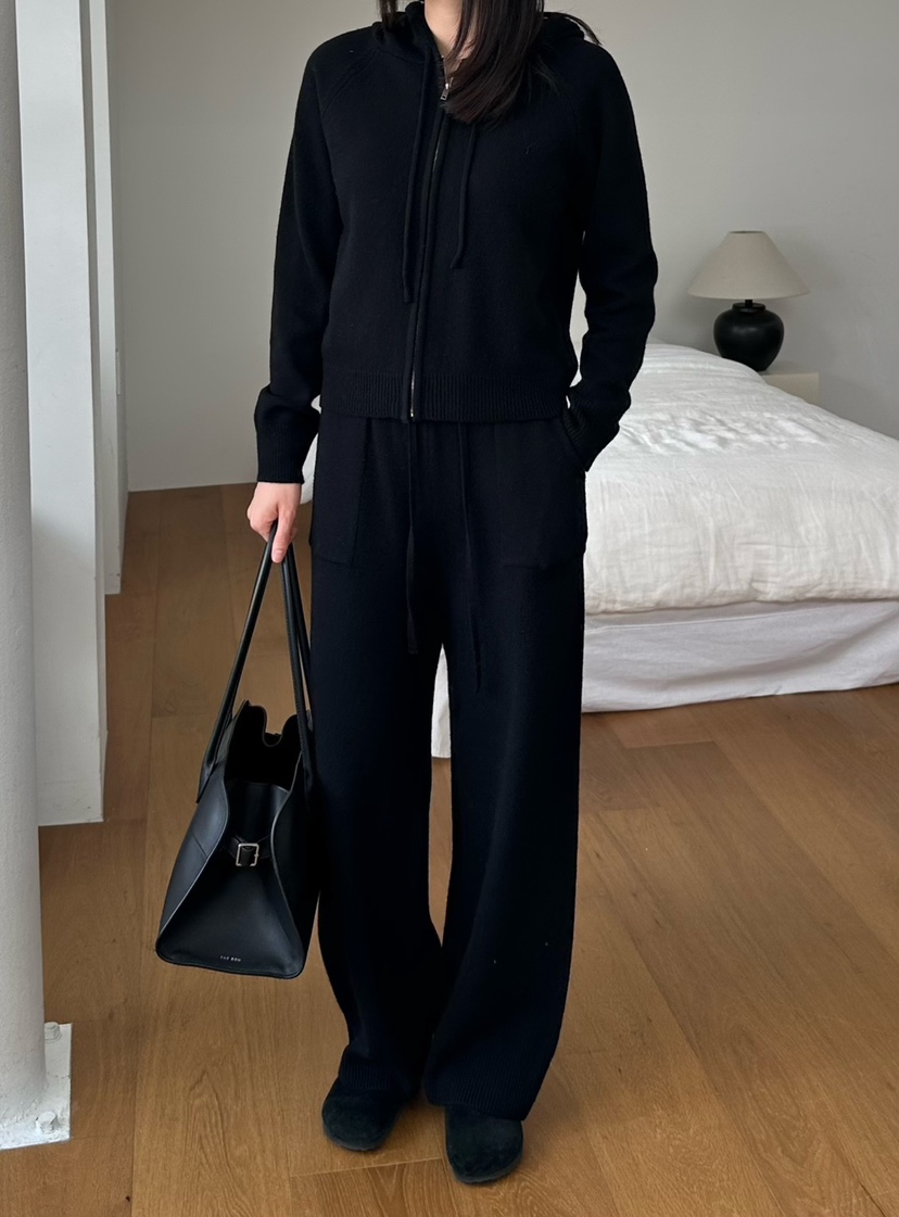 LE VASE東大門㊣代購女士新款推薦時尚真品針織衫拉鏈連帽LE VASE針織衫