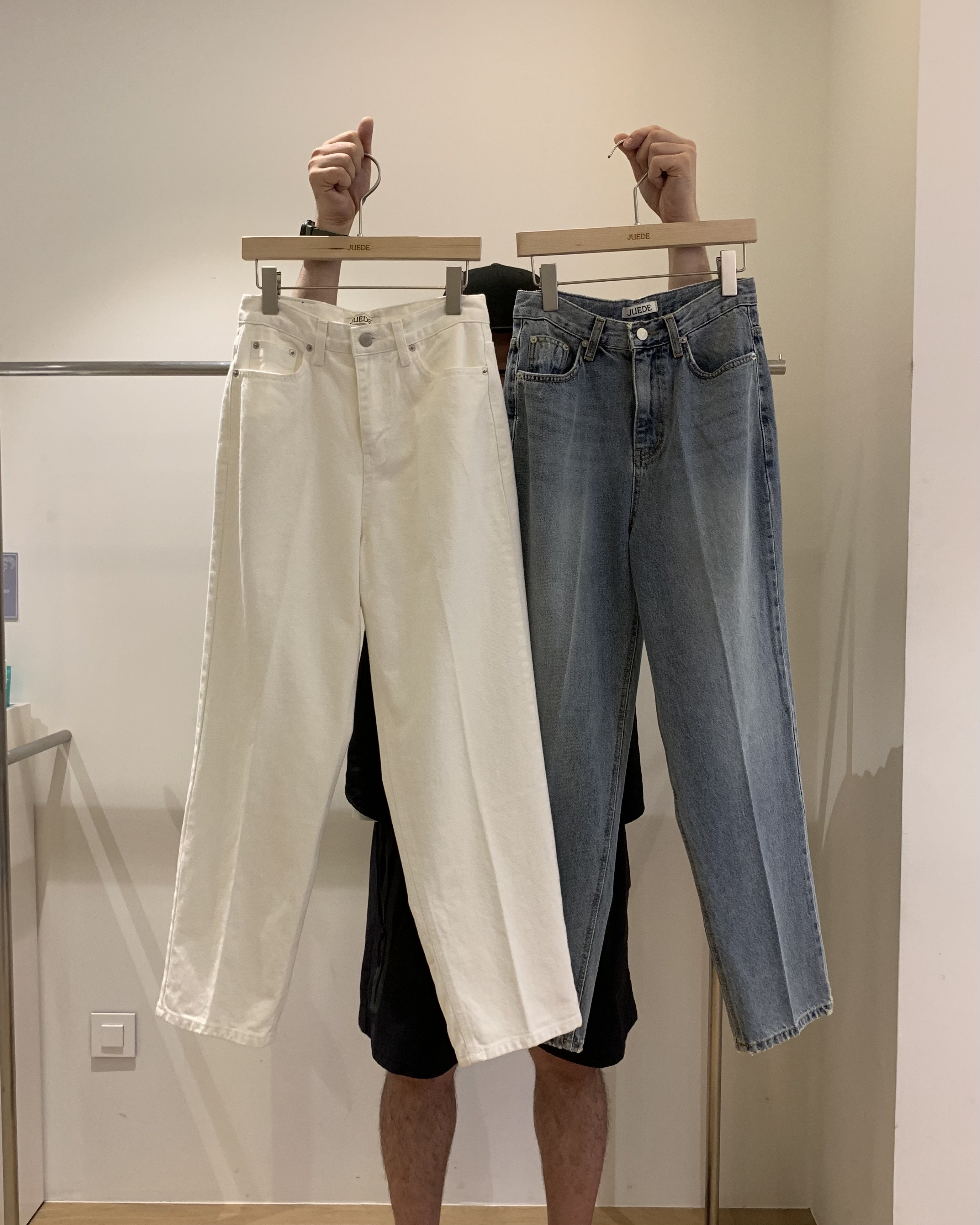 JUEDE（此品牌容易投訴）東大門㊣代購女裝新款推薦休閑牛仔褲JUEDE牛仔褲