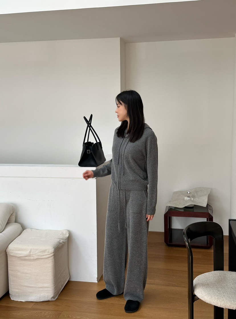 LE VASE東大門㊣代購女士新款休閑真品熱賣休閑褲口袋兜帽LE VASE休閑褲