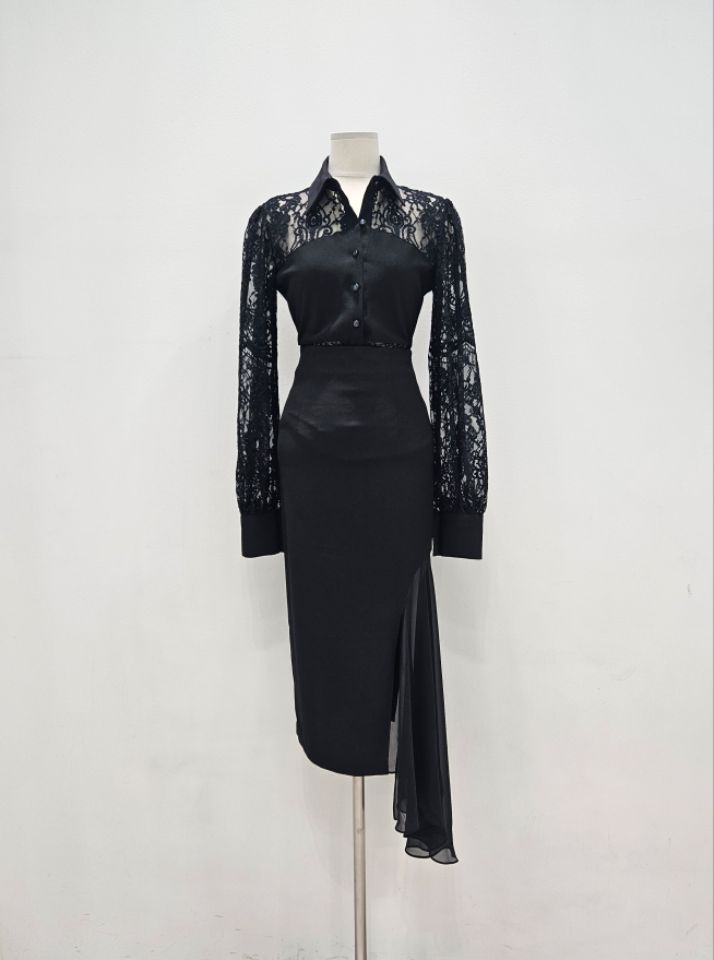 HIGH HEELS東大門㊣代購女士新品推薦25秋冬人氣襯衫蕾絲衫HIGH HEELS襯衫/蕾絲衫