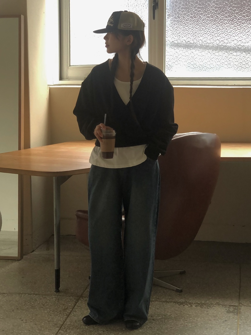 ONDO-P韓國直郵㊣女士新款休閑推薦人氣熱賣時尚衛衣假兩件ONDO-P衛衣