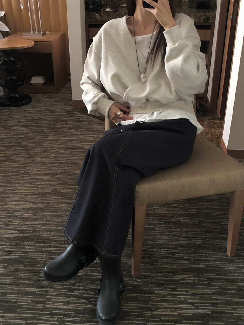 ONDO-P韓國直郵㊣女士新款休閑推薦人氣熱賣時尚衛衣假兩件ONDO-P衛衣