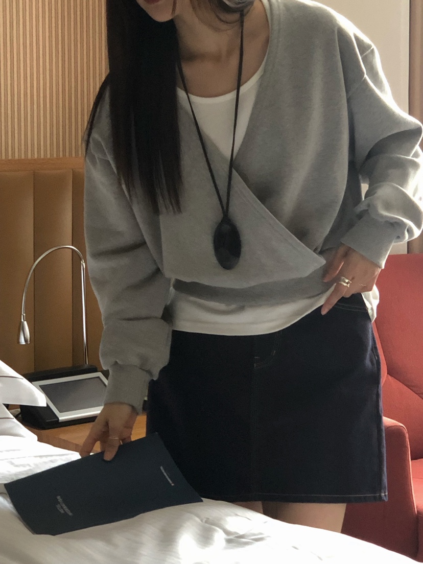 ONDO-P韓國直郵㊣女士新款休閑推薦人氣熱賣時尚衛衣假兩件ONDO-P衛衣