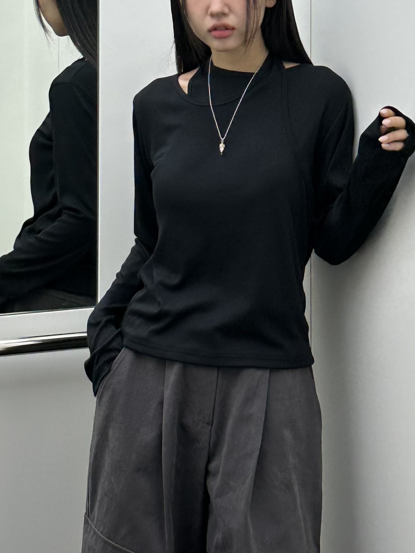 I MFACT東大門㊣代購女裝新品職業時尚人氣熱賣休閑長袖T恤I MFACT長袖T恤