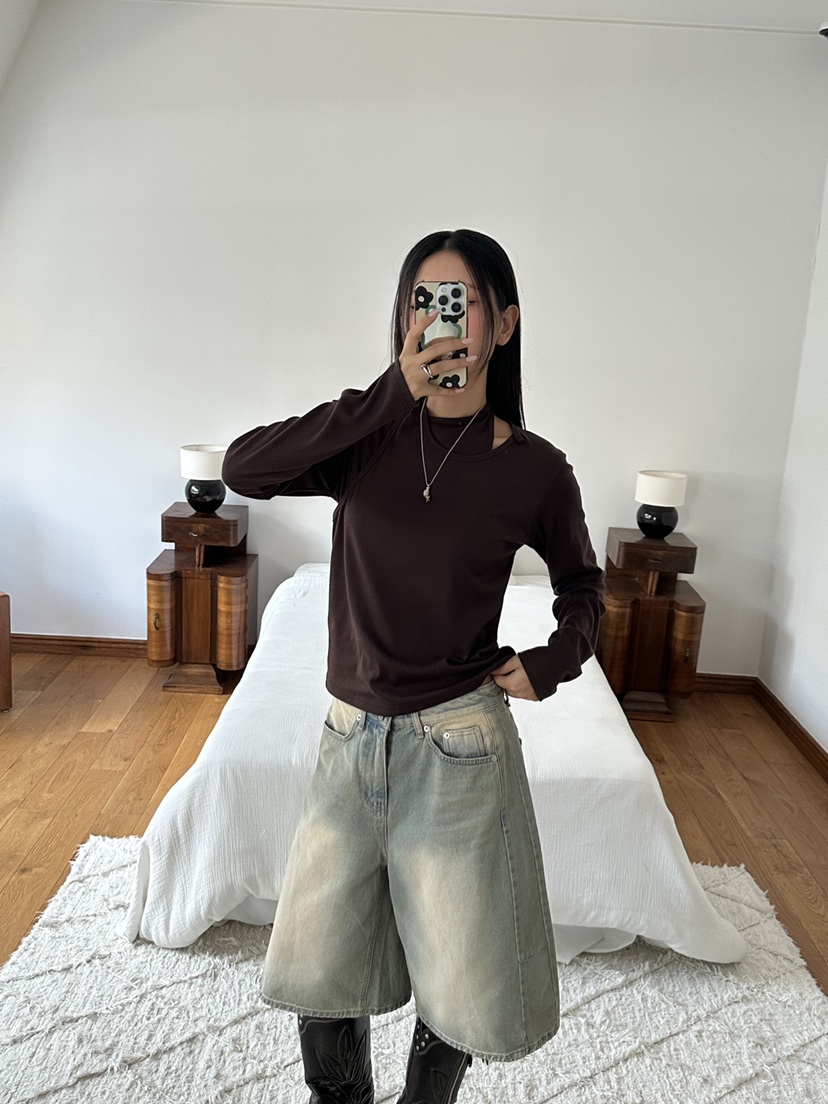 I MFACT東大門㊣代購女裝新品職業時尚人氣熱賣休閑長袖T恤I MFACT長袖T恤