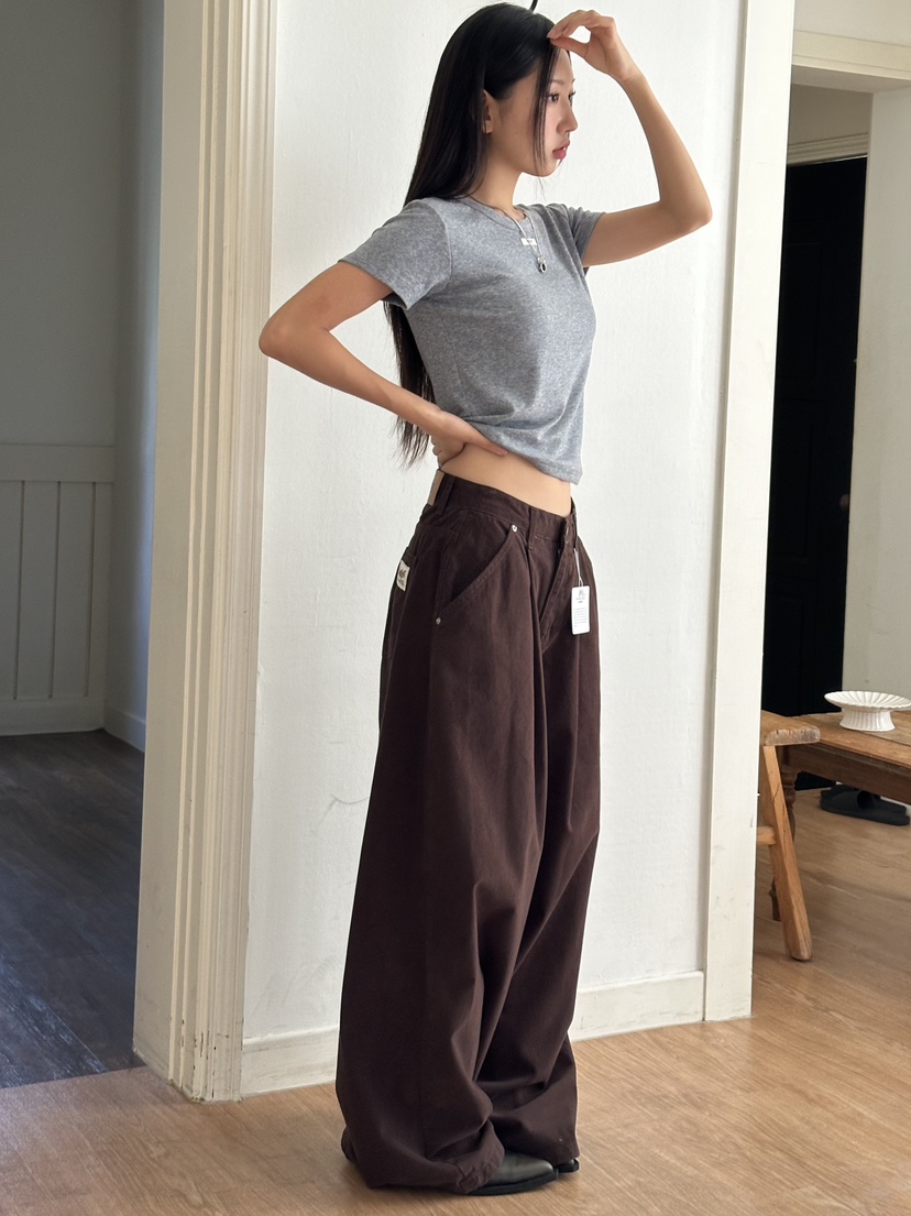 I MFACT韓國代購㊣女士新品職業熱賣真品人氣休閑褲不含腰帶I MFACT休閑褲