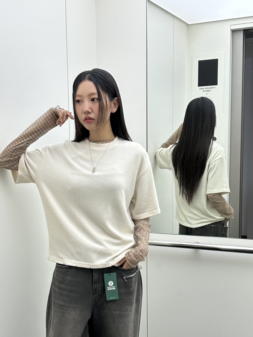I MFACT韓國代購㊣女士新品時尚25秋冬熱賣人氣休閑職業T恤I MFACTT恤