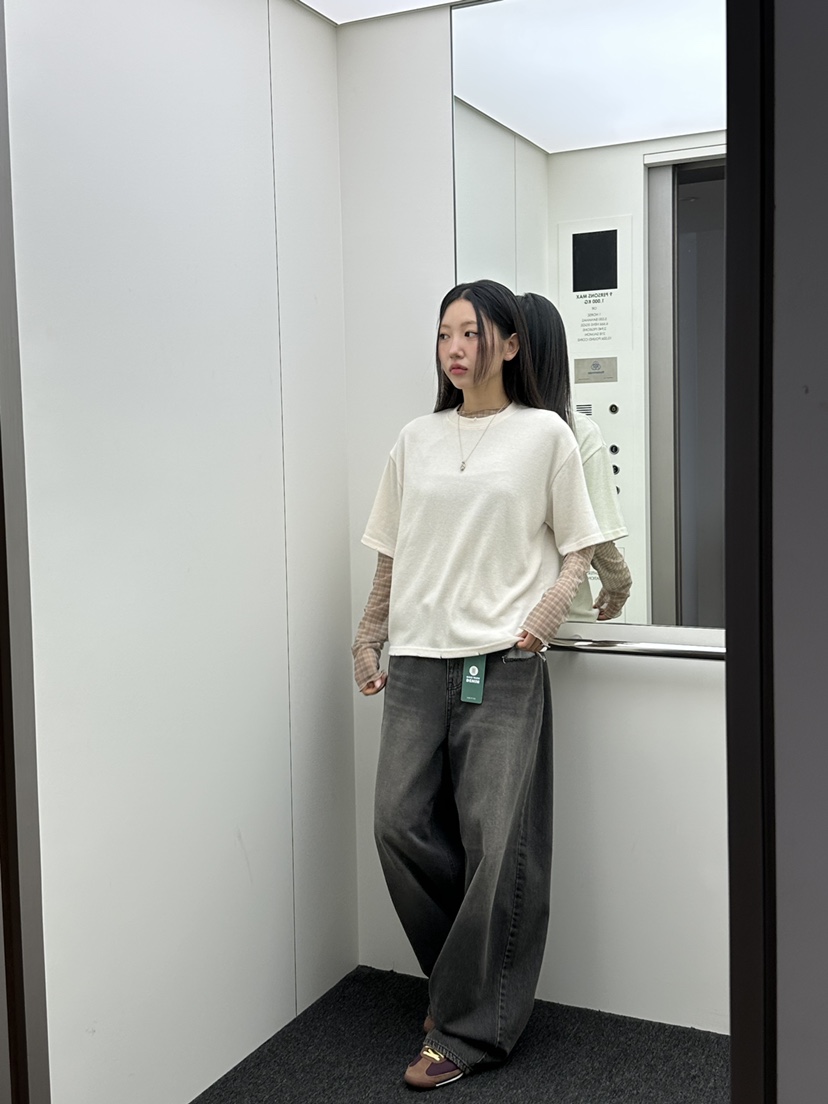 I MFACT韓國代購㊣女士新品時尚25秋冬熱賣人氣休閑職業T恤I MFACTT恤