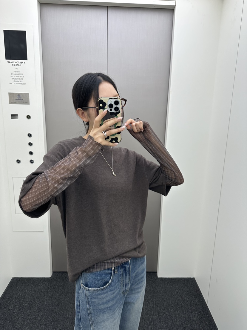 I MFACT韓國代購㊣女士新品時尚25秋冬熱賣人氣休閑職業T恤I MFACTT恤