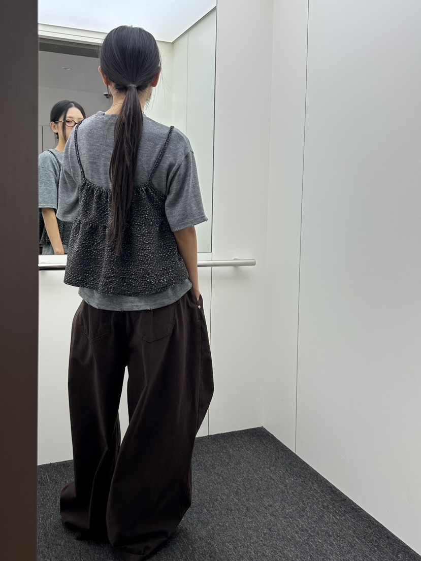 I MFACT東大門㊣直郵女士新品熱賣吊帶背心不含內搭天鵝絨緊身I MFACT吊帶/背心