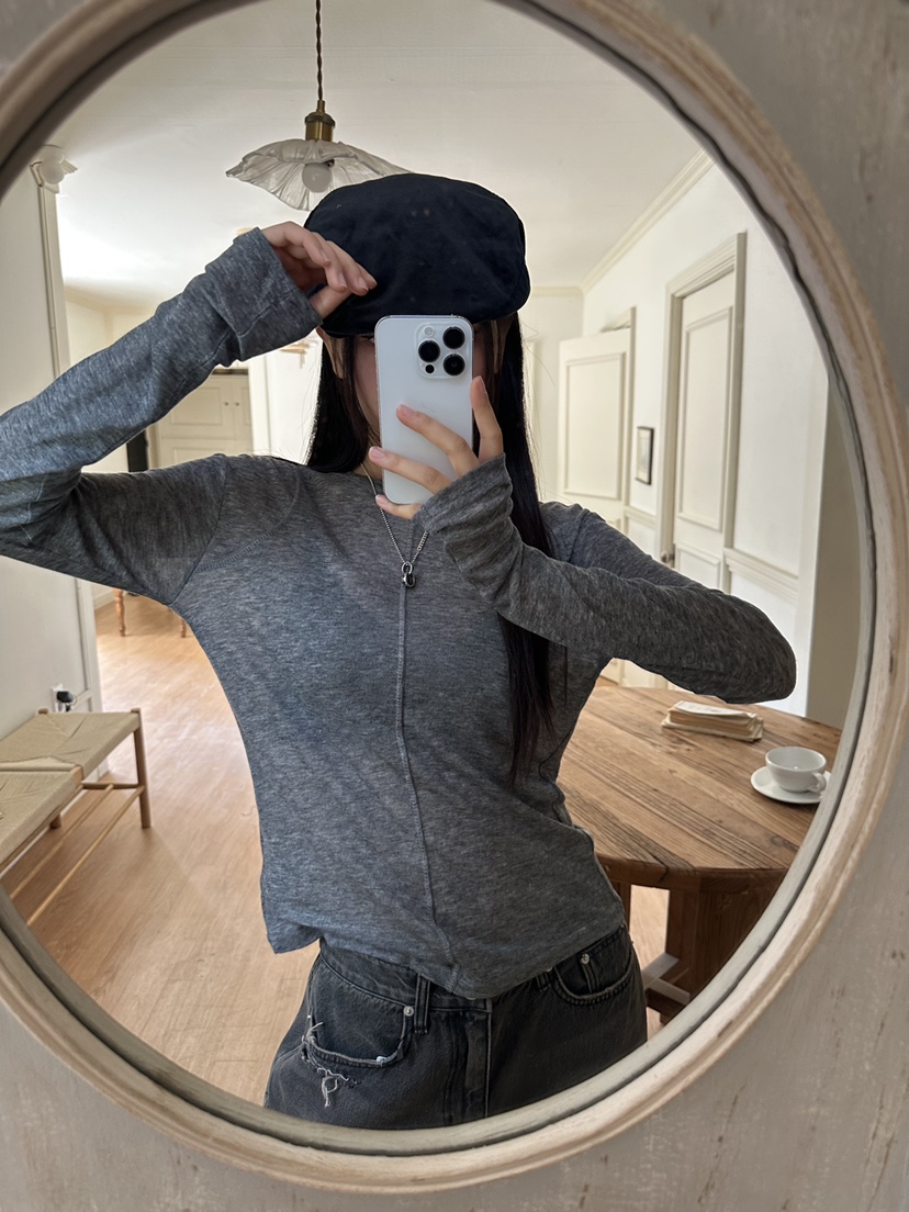 I MFACT東大門㊣實拍女裝新款真品職業熱賣時尚25秋冬長袖T恤I MFACT長袖T恤