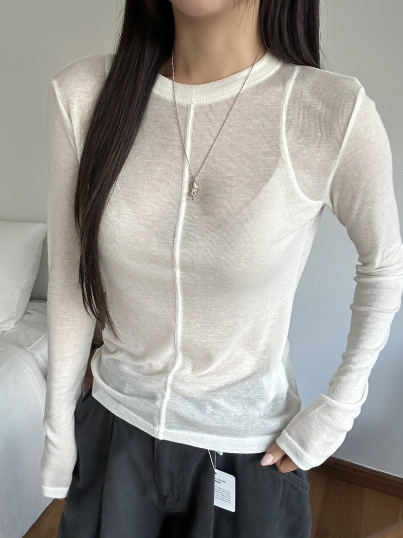 I MFACT東大門㊣實拍女裝新款真品職業熱賣時尚25秋冬長袖T恤I MFACT長袖T恤